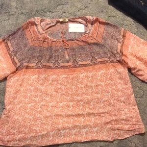 Comp Blu Short Sleeve Blouse